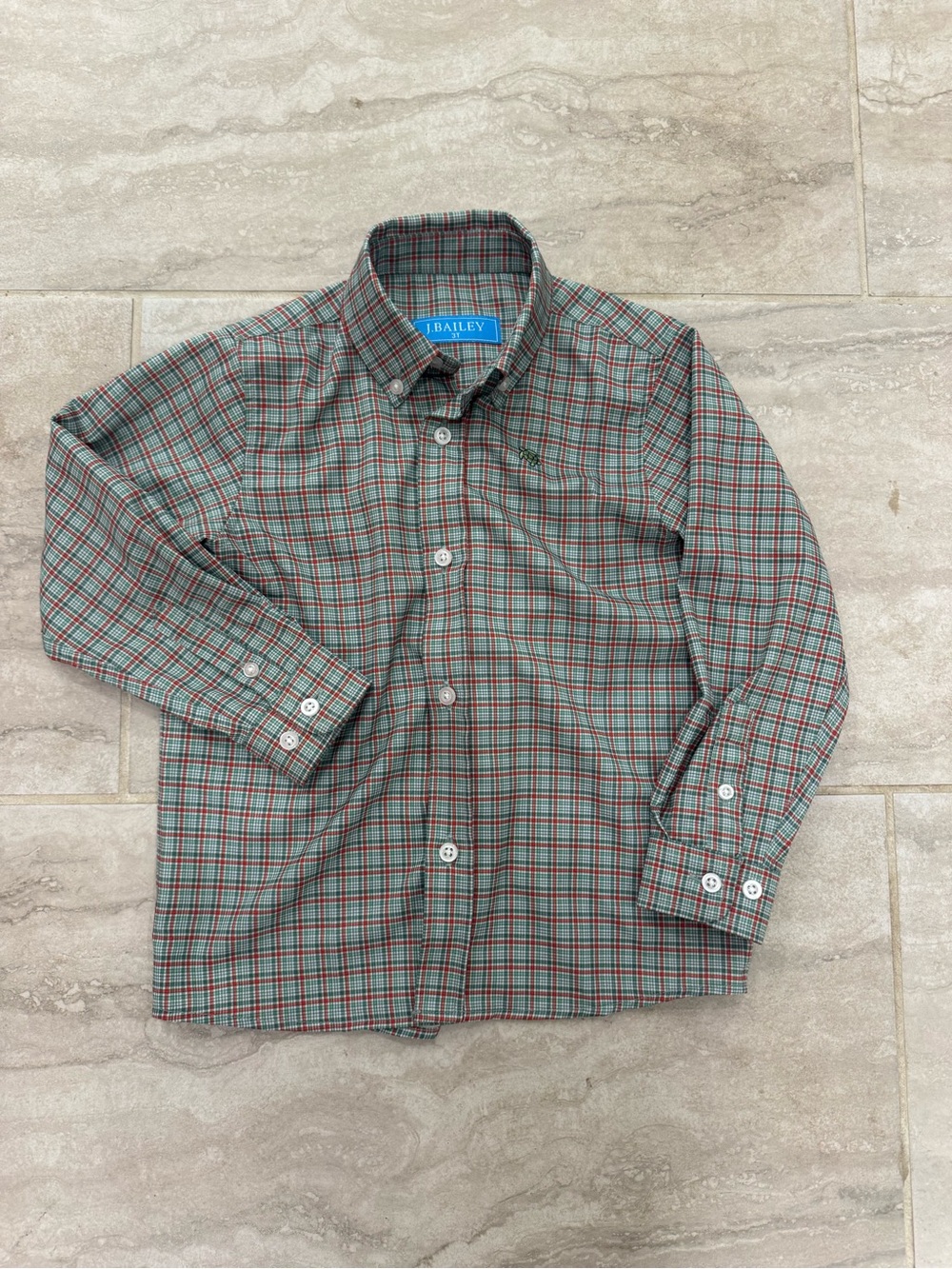 J Bailey plaid button up